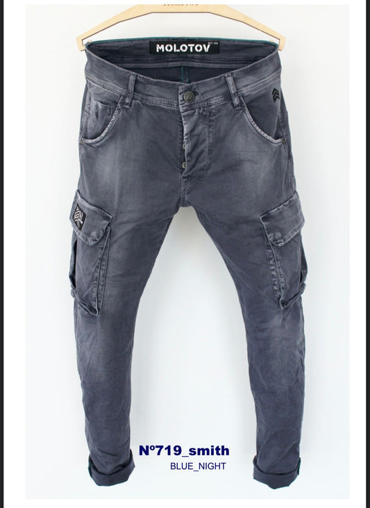 Pantalón MOLOTOV cargo blue night