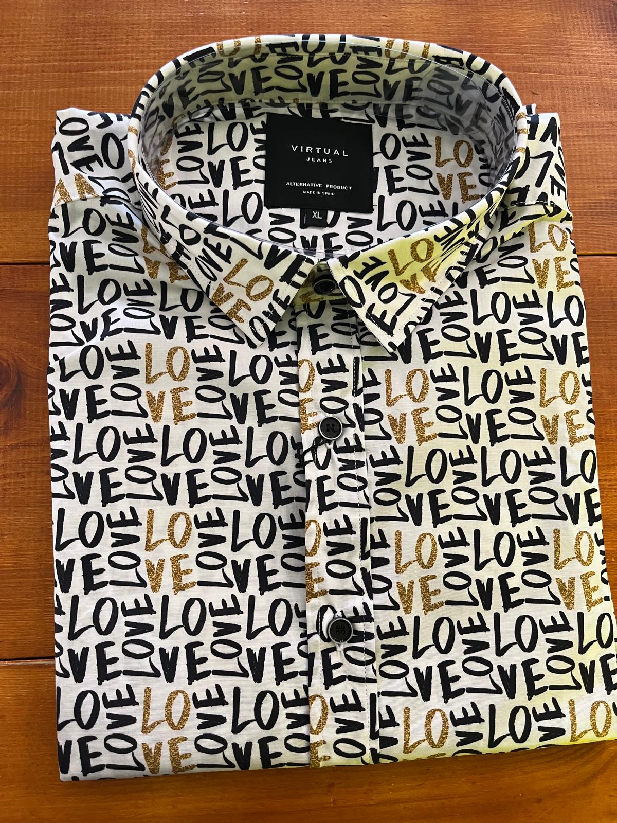 Camisa manga corta Virtual 1856 Love