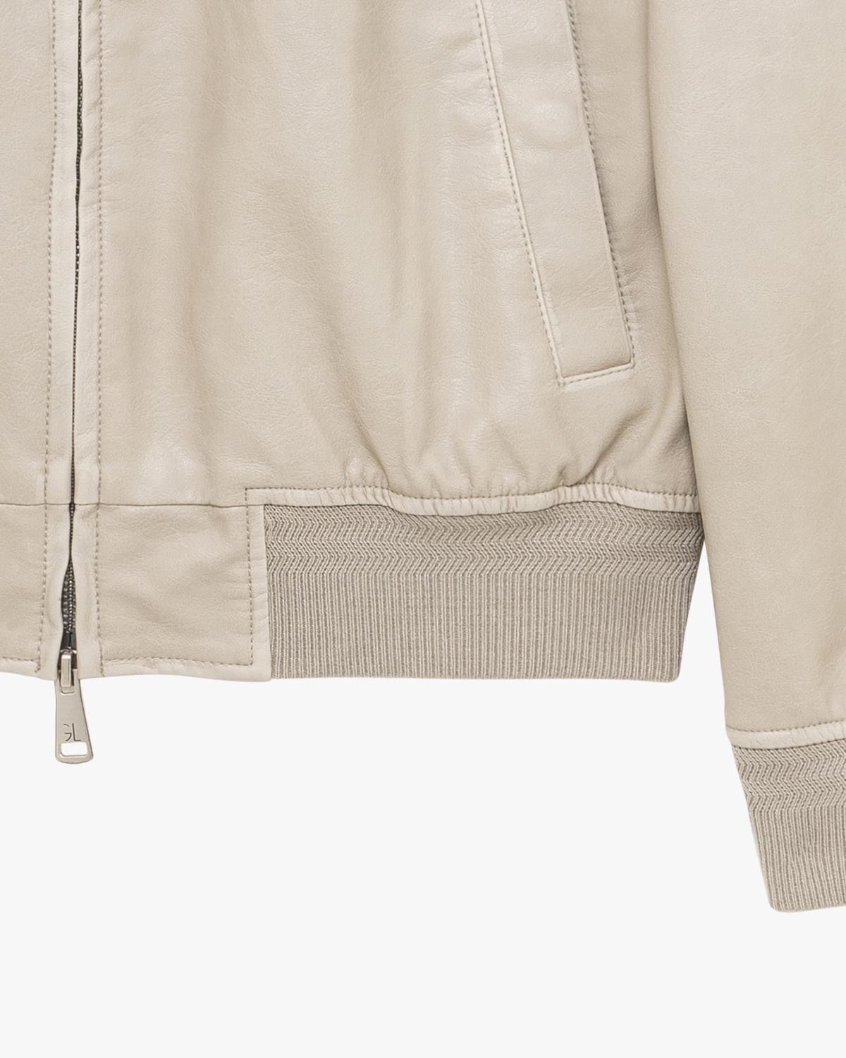 Cazadora bomber napa blanca