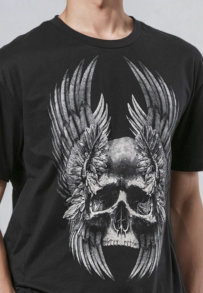 Camiseta Religion wings skull