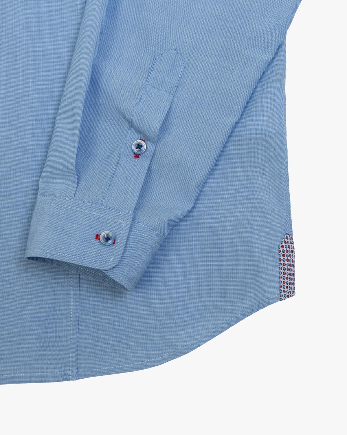 Camisa cuello mao azul Gianni Lupo
