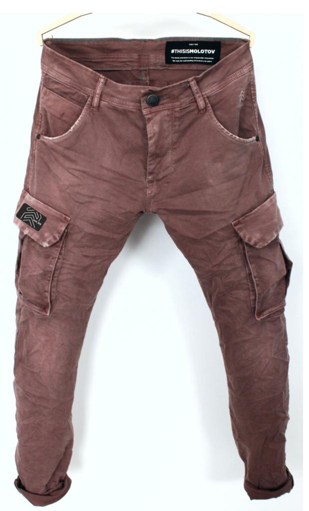 Pantalón cargo MOLOTOV Smith BROWN Made in Spain