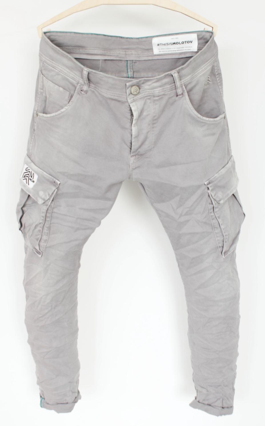 Pantalón cargo MOLOTOV light grey