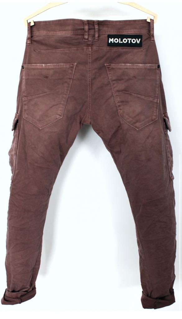 Pantalón cargo MOLOTOV Smith BROWN Made in Spain