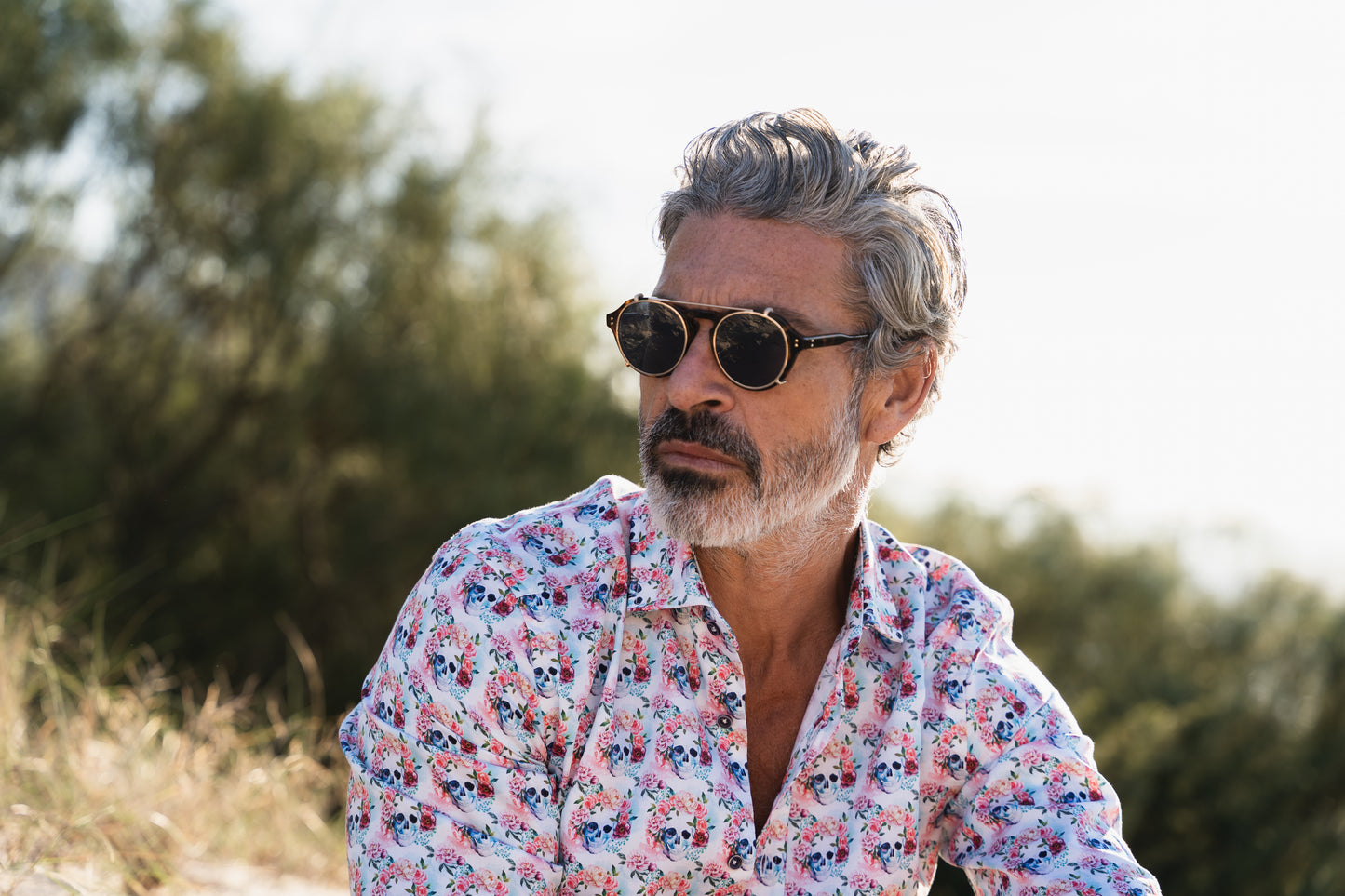 Camisa Montesco calavera blanca - INDOMITO108