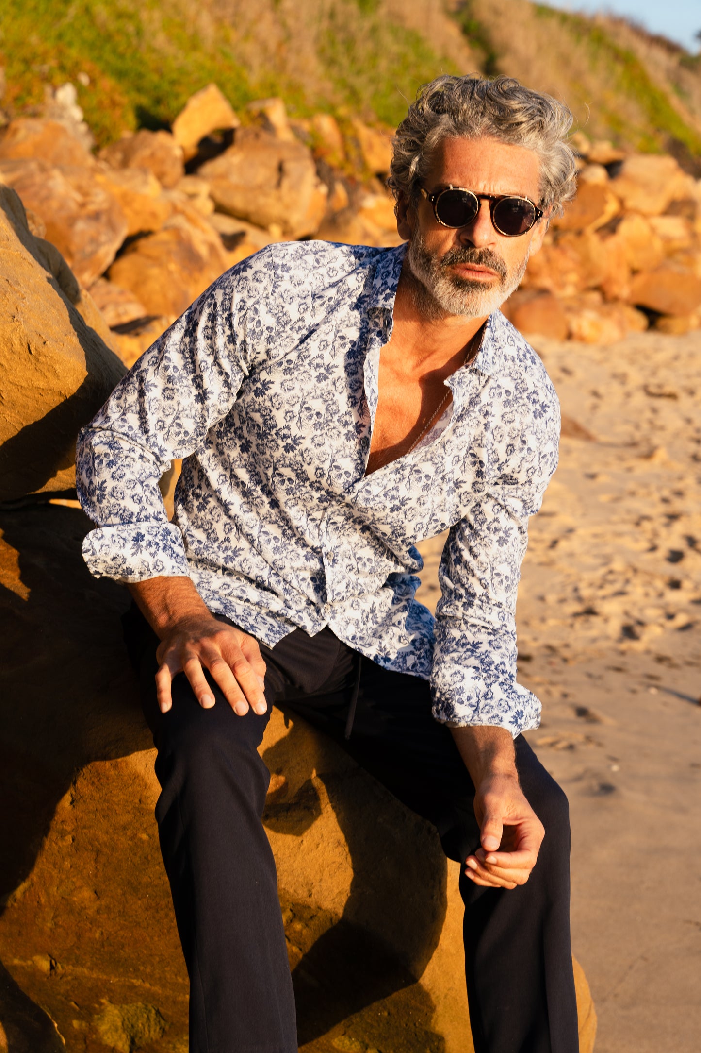 Camisa Monttesco sketh skull