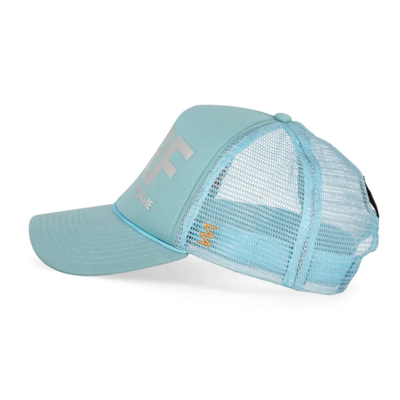 WOW CAP TRUCKER YELLOW & BLUE GLITTER