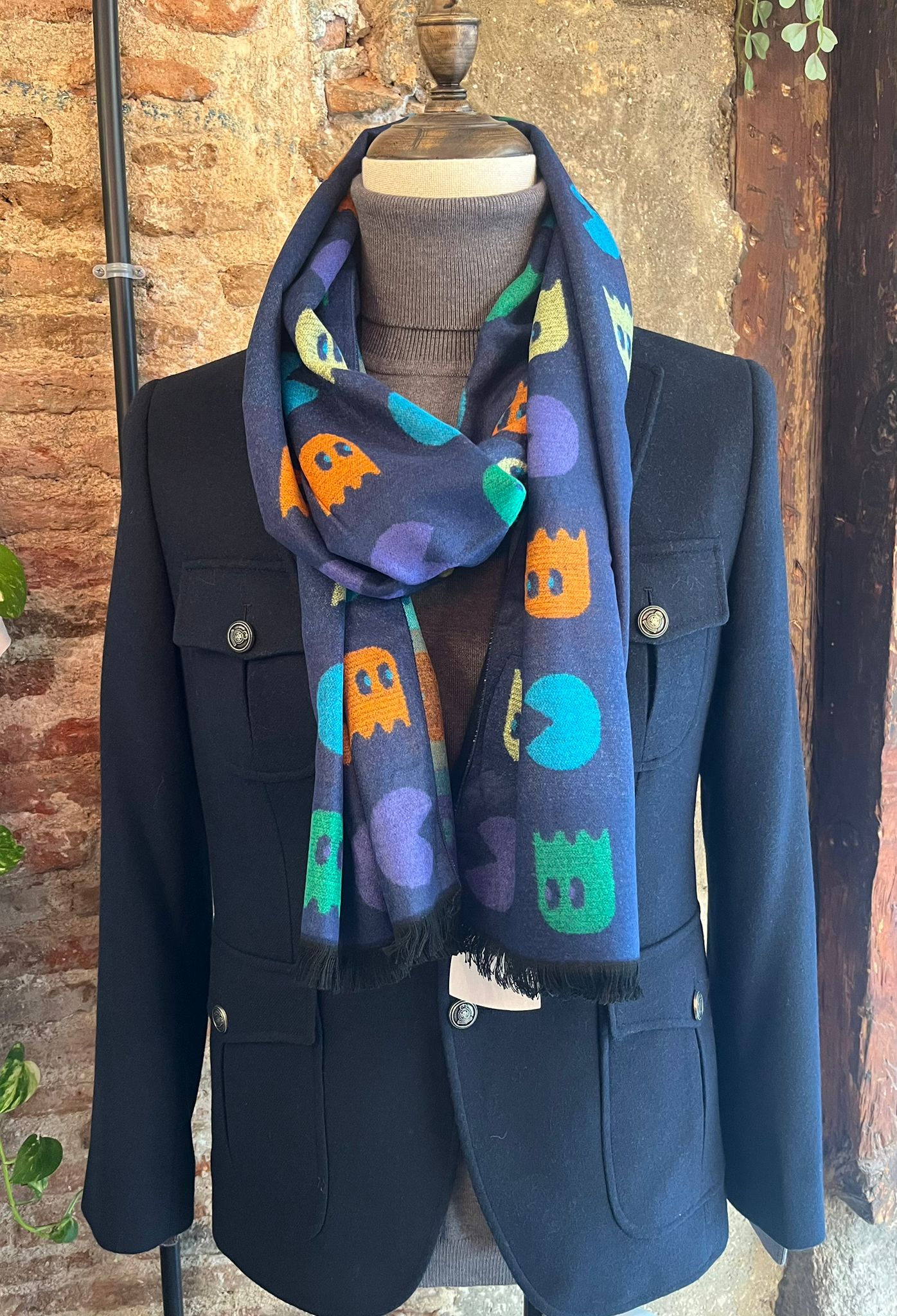 Fular come cocos azul grande