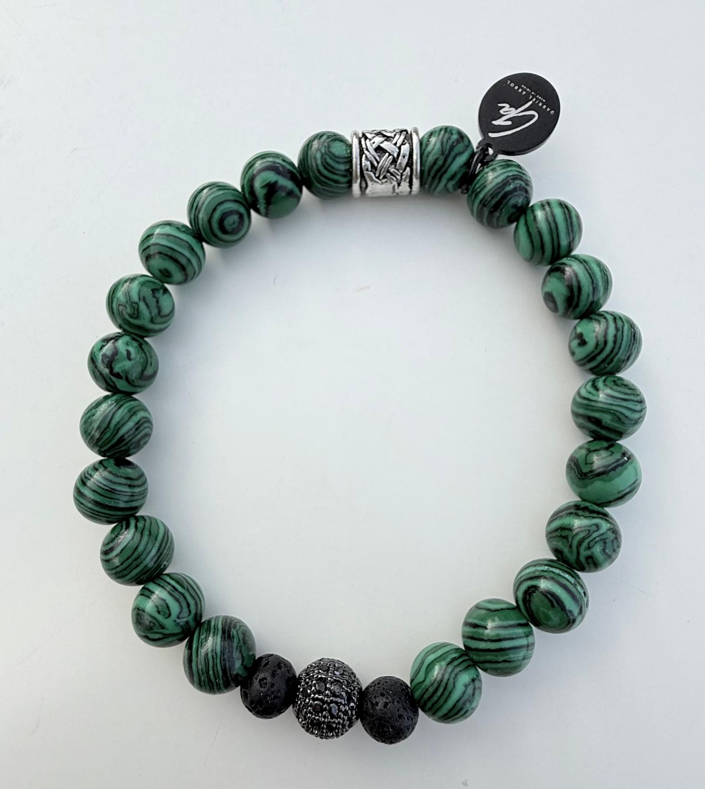 Pulsera gamadeinibiza verde esmeralda