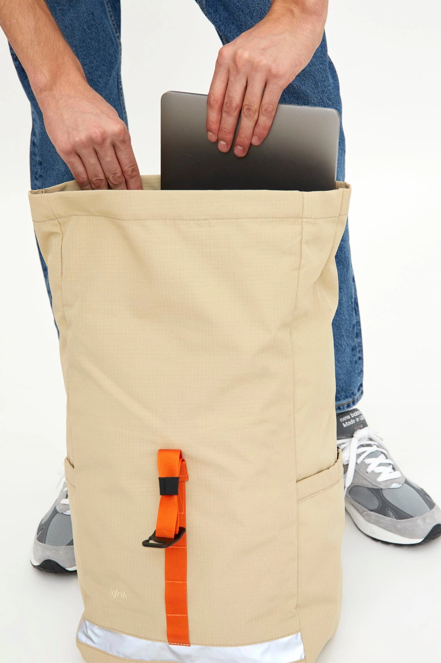 Mochila Lars Roll Stone Vandra beige