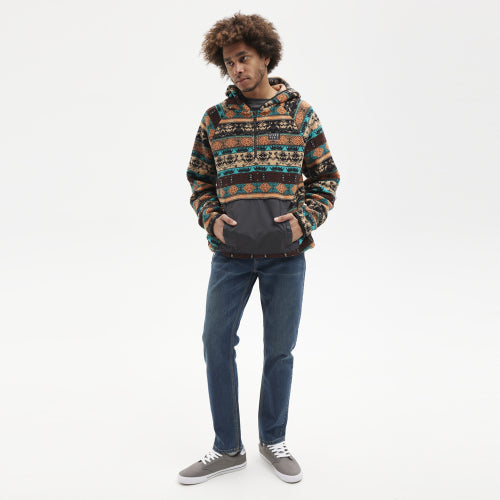 SUDADERA POLAR DALTON Brown Turquoise