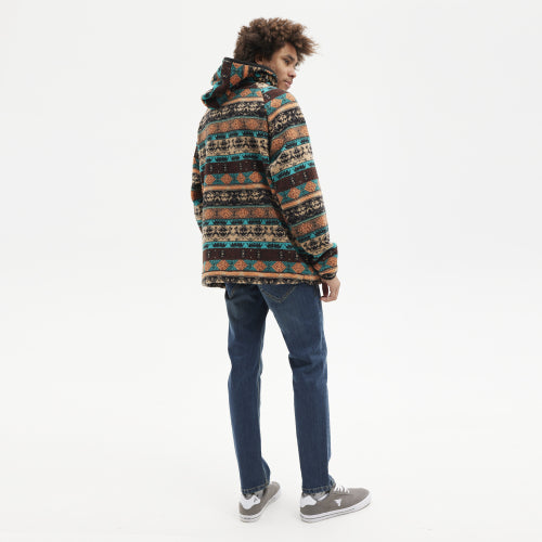 SUDADERA POLAR DALTON Brown Turquoise
