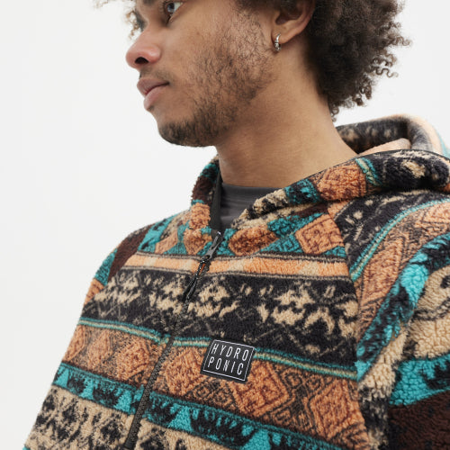 SUDADERA POLAR DALTON Brown Turquoise