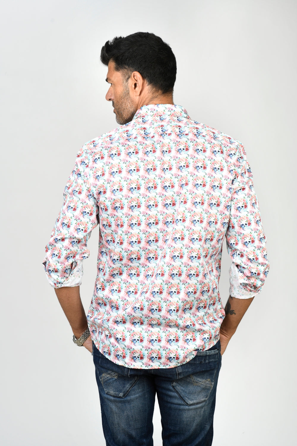 Camisa Montesco calavera blanca - INDOMITO108