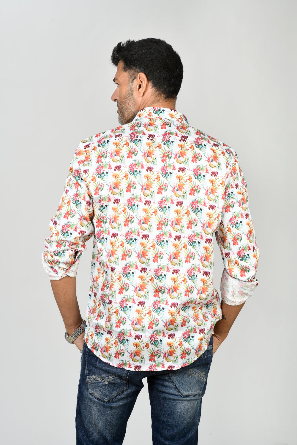 Camisa Montesco calaveras blancas - INDOMITO108