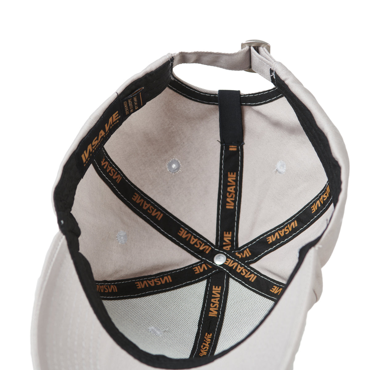 Gorra insane baseball light grey & patch - INDOMITO108