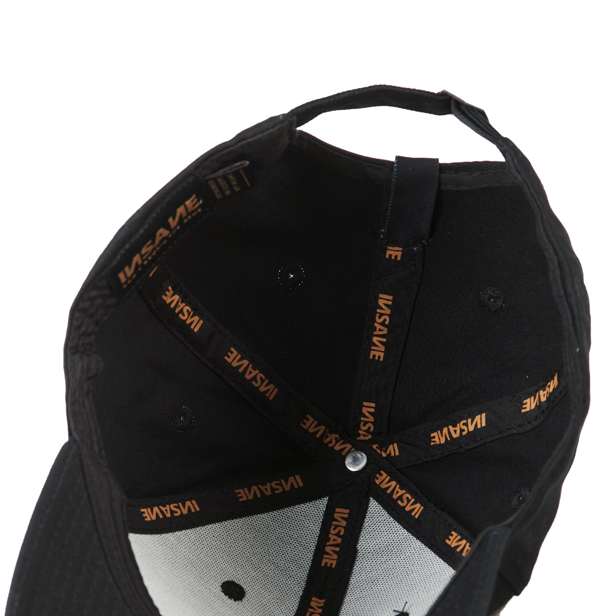 Gorra Insane baseball negra bordado Insane blanco - INDOMITO108