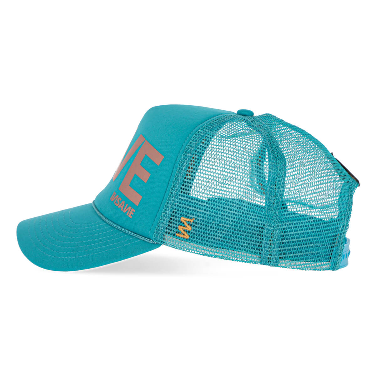 Gorra love trucker turquoise & rose - INDOMITO108