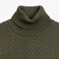 Jersey cuello vuelto kaki gianni