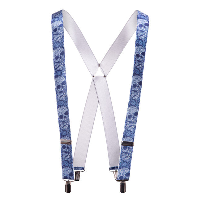 Tirantes calaveras azul
