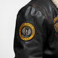 Chaqueta de cuero estilo aviador