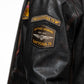 Chaqueta de cuero estilo aviador