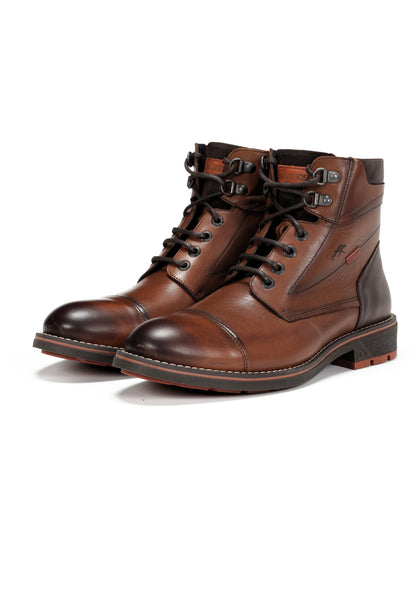 Bota de piel Habana camel