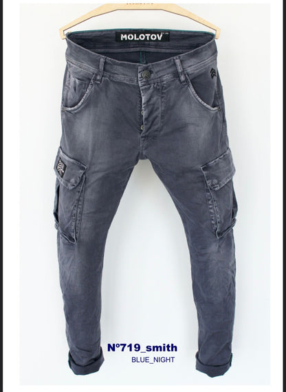 Pantalón MOLOTOV cargo blue night