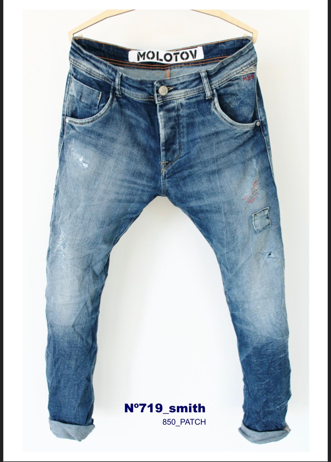 Pantalón tejano MOLOTOV smith patch