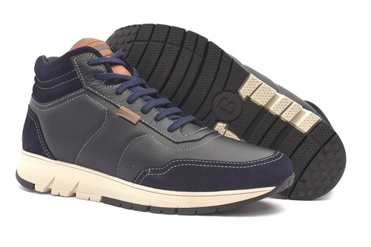 Bota de piel azul HUGO