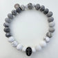 Pulsera gamadeinibiza cruz blanca