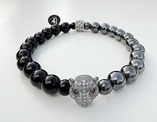 Pulsera gamadeinibiza tigre plata