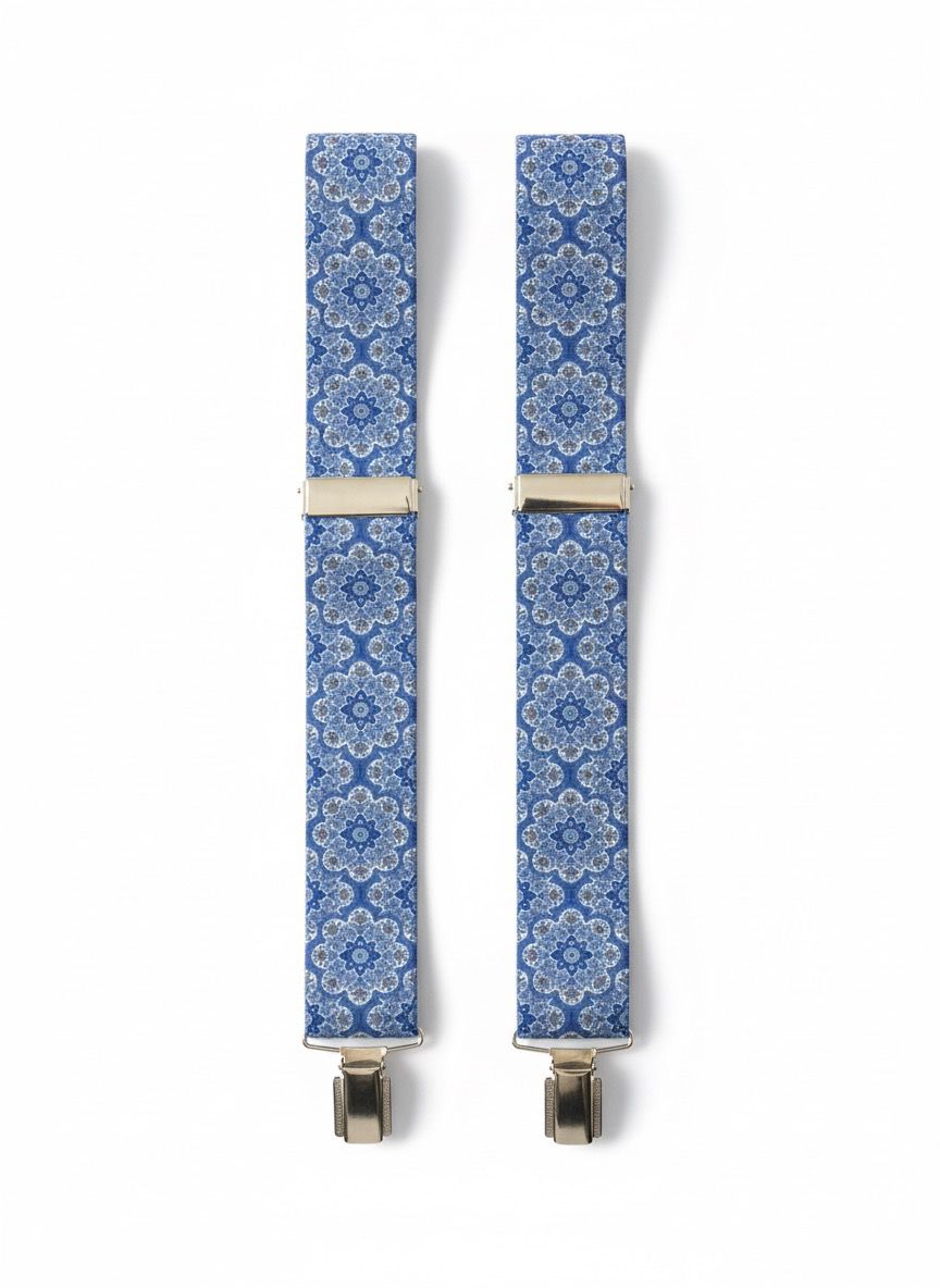 Tirantes rosetones celeste