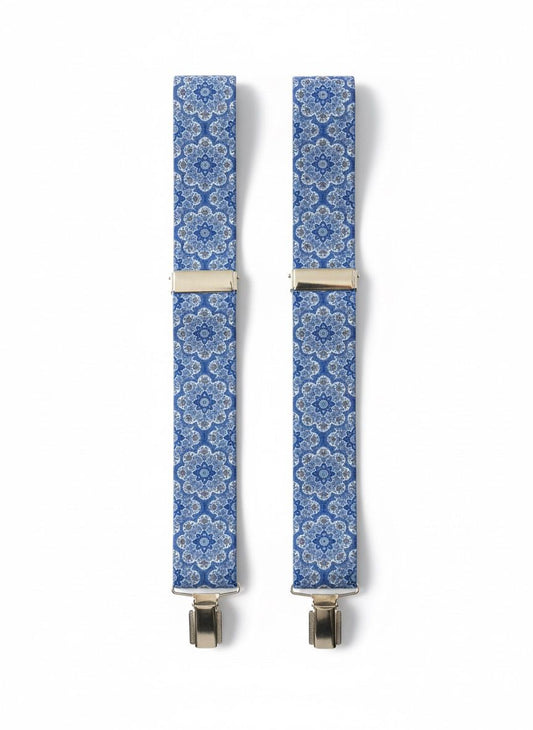 Tirantes rosetones celeste