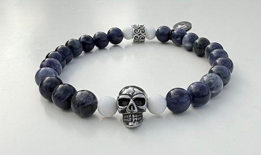 Pulsera gamadeinibiza blue skull