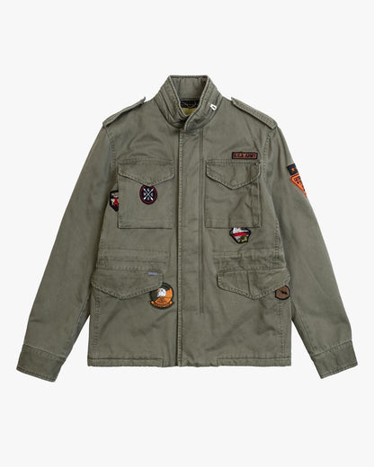 Parka militar gianni con parches