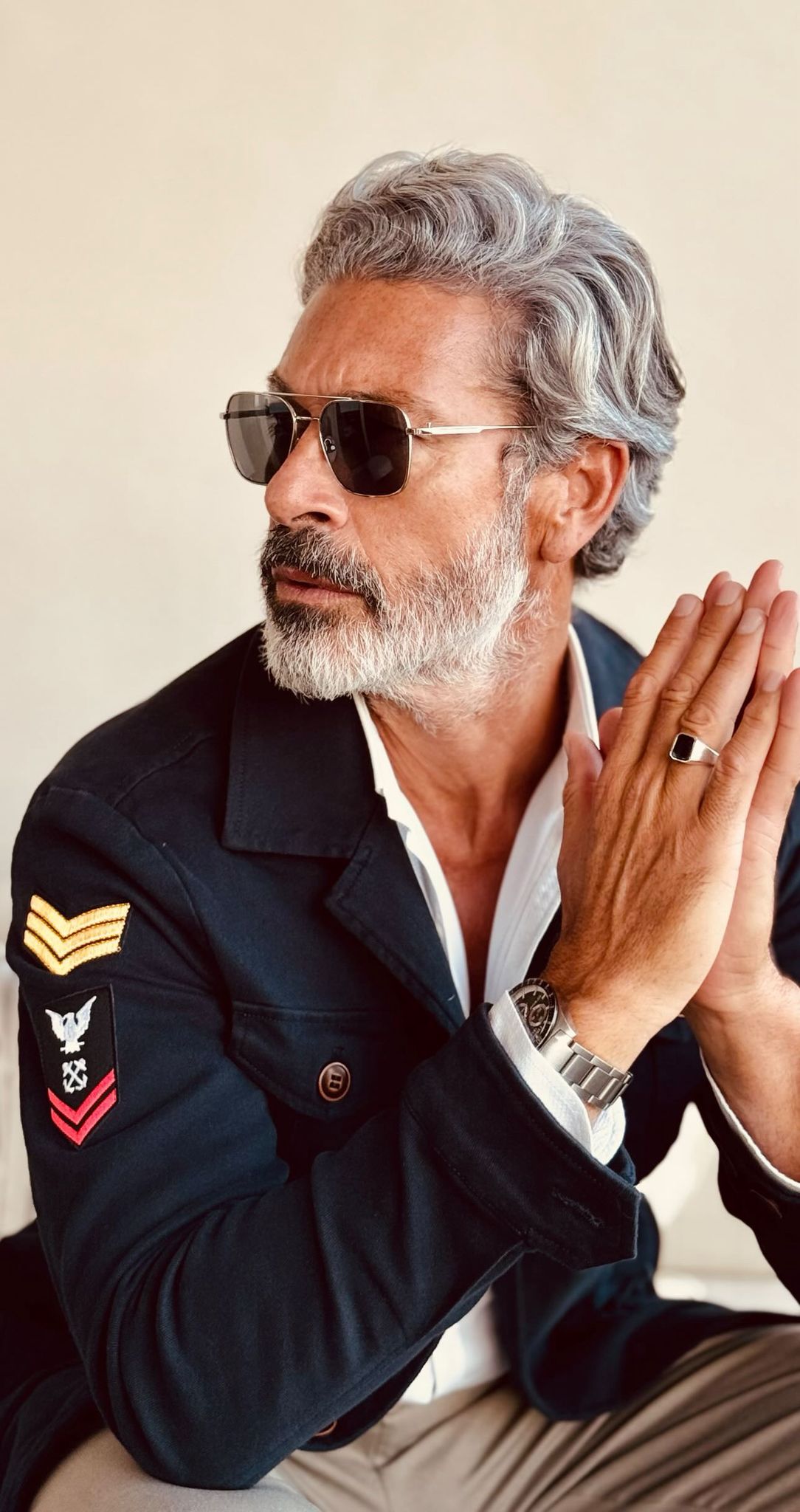 Chaqueta estilo militar berne