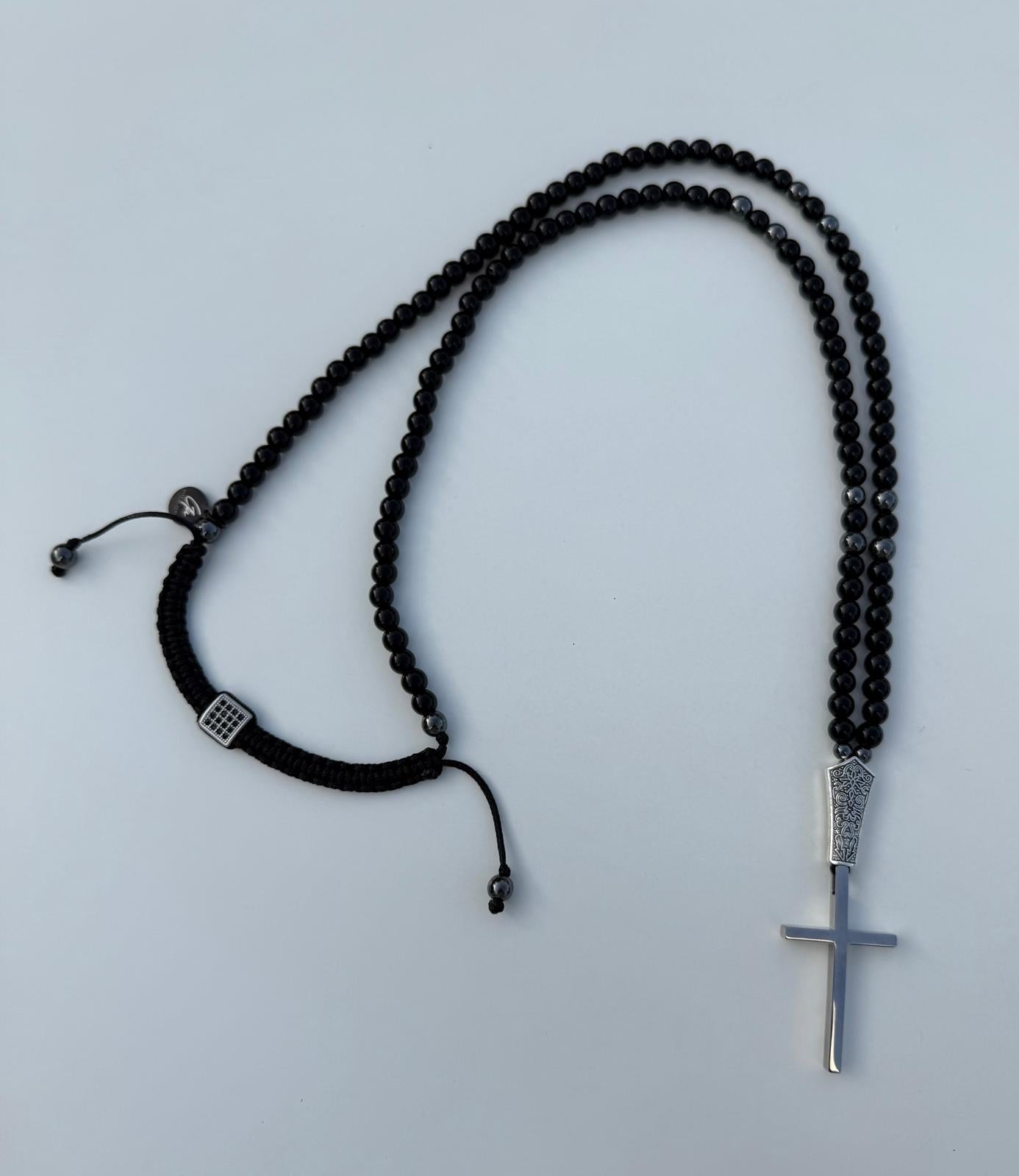 Collar gama Ibiza cruz niquel