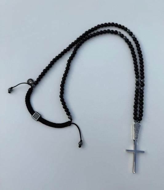 Collar gama Ibiza cruz niquel