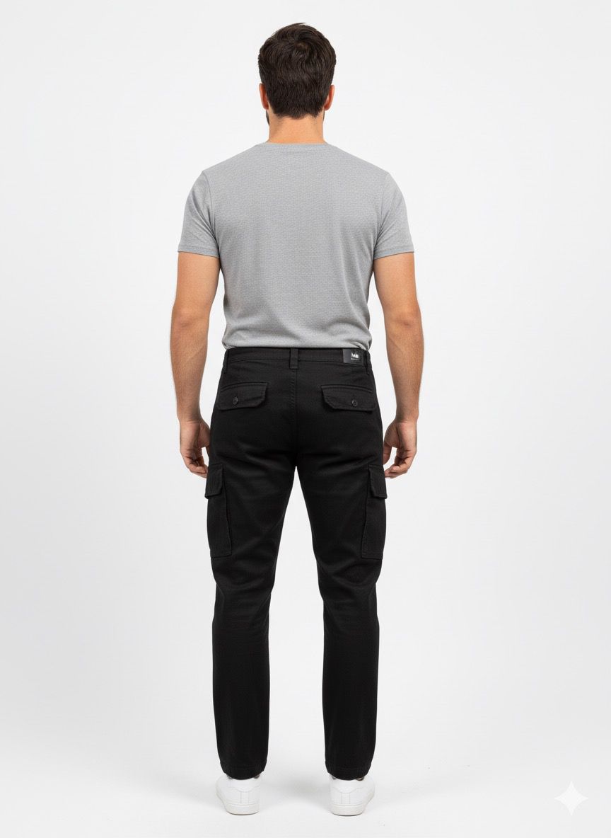Pantalón cargo negro Lois