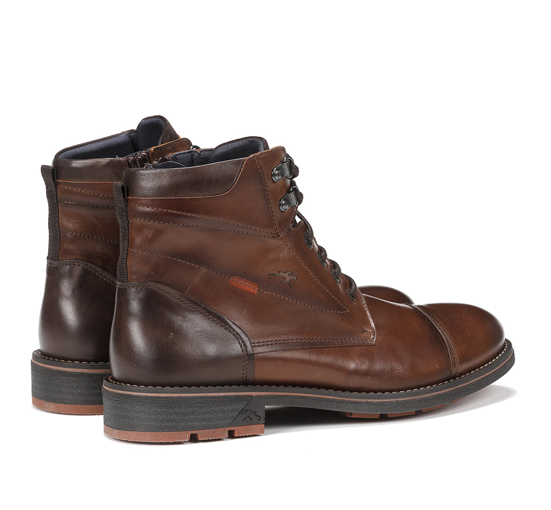 Bota de piel Habana camel