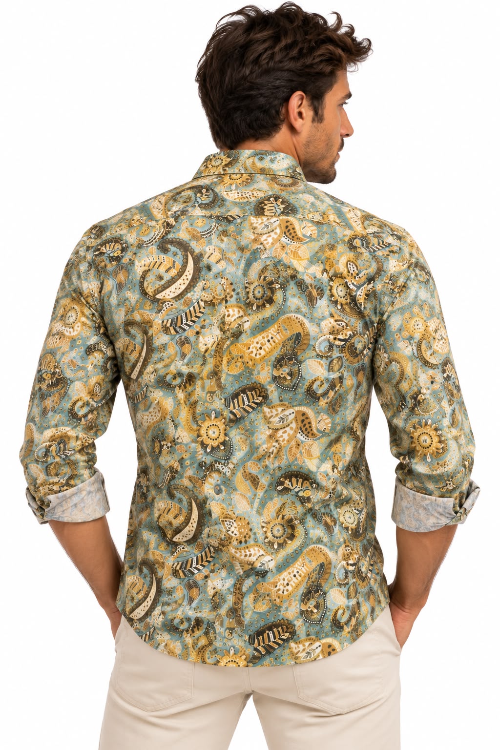 Camisa Estampada Monttesco bizarro - 100% Algodón
