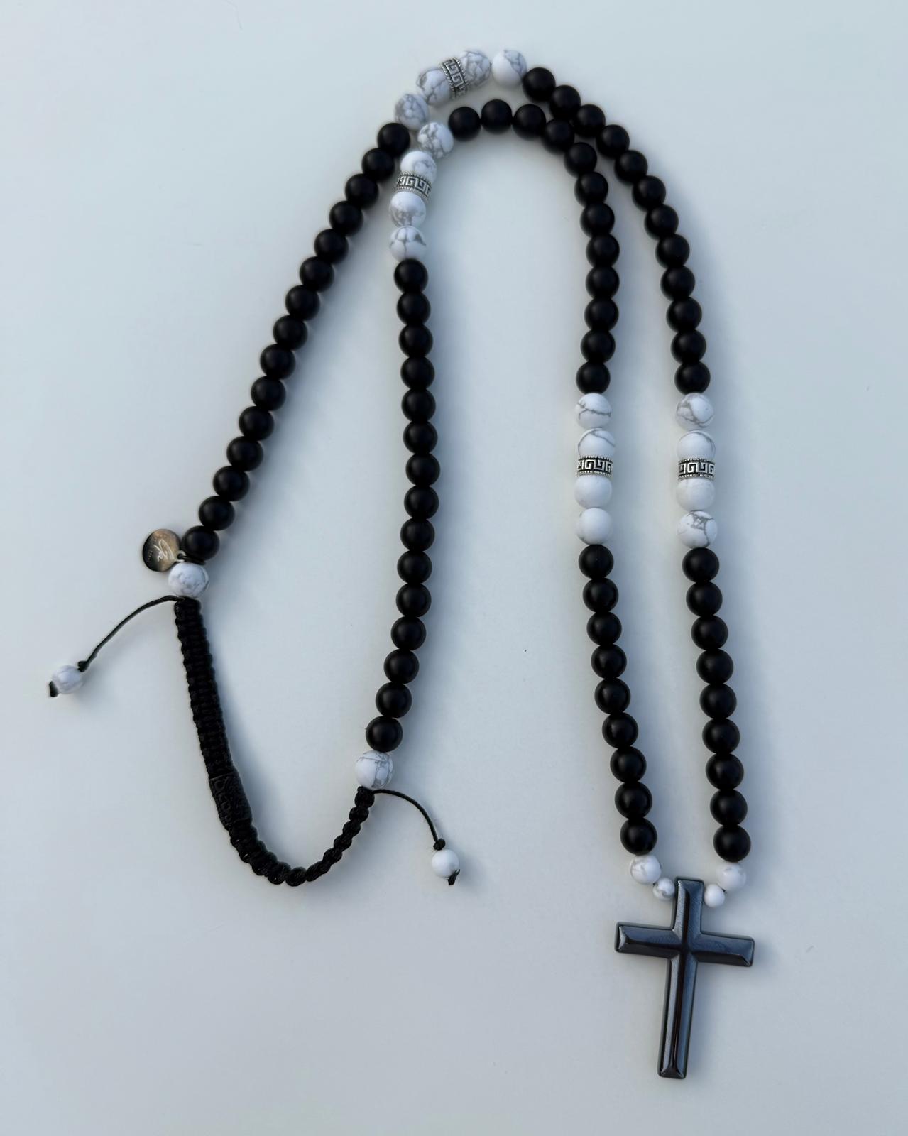 Collar gama Ibiza cruz negro