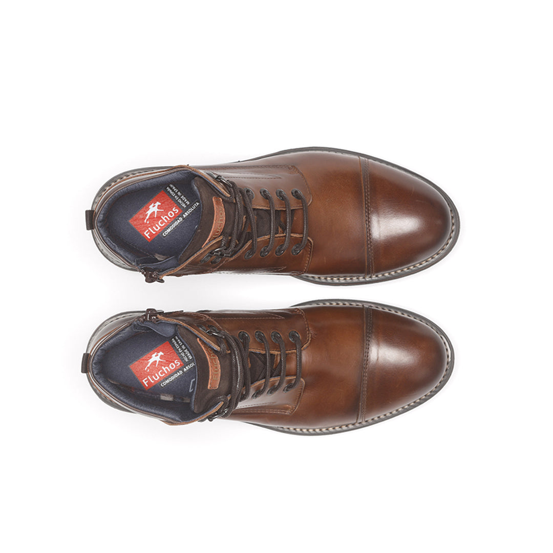 Bota de piel Habana camel