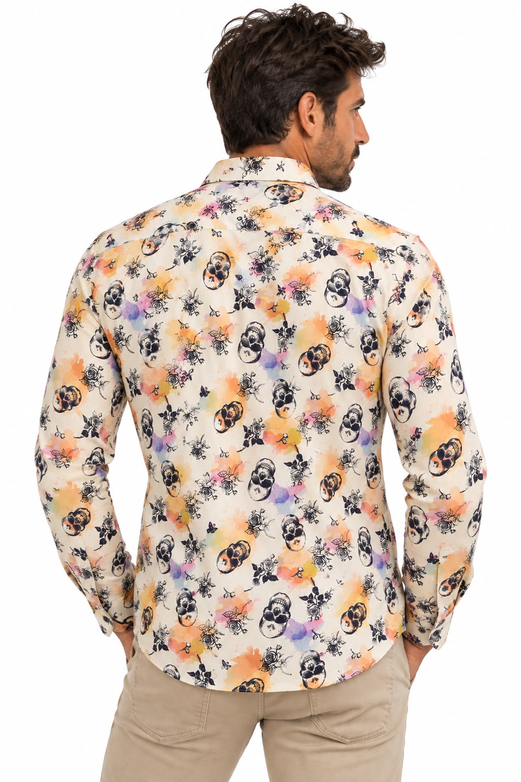 Camisa Estampada Monttesco SKULL - 100% Algodón
