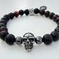 Pulsera gamadeinibiza calavera marrón
