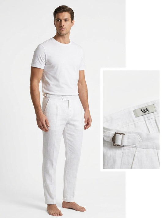 Pantalón de lino V&L