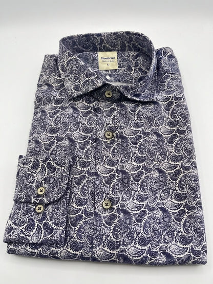 Camisa estampada de hombre Monttesco cachemira
