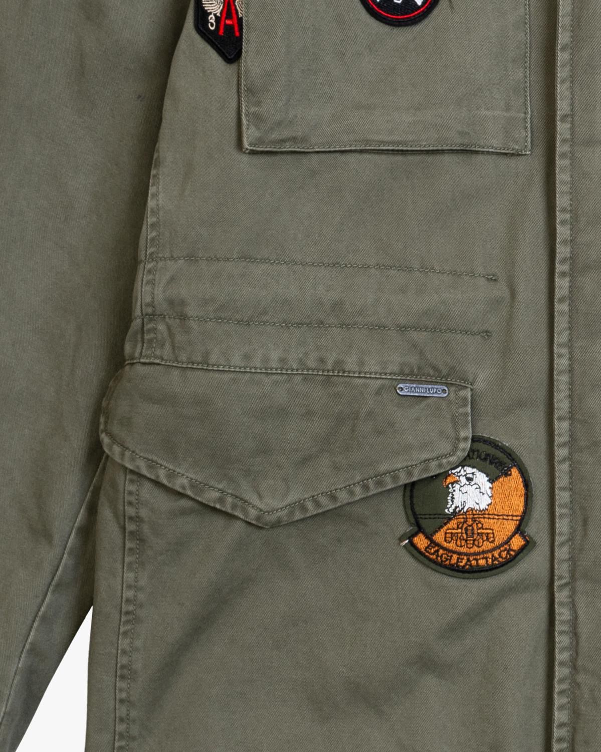 Parka militar gianni con parches