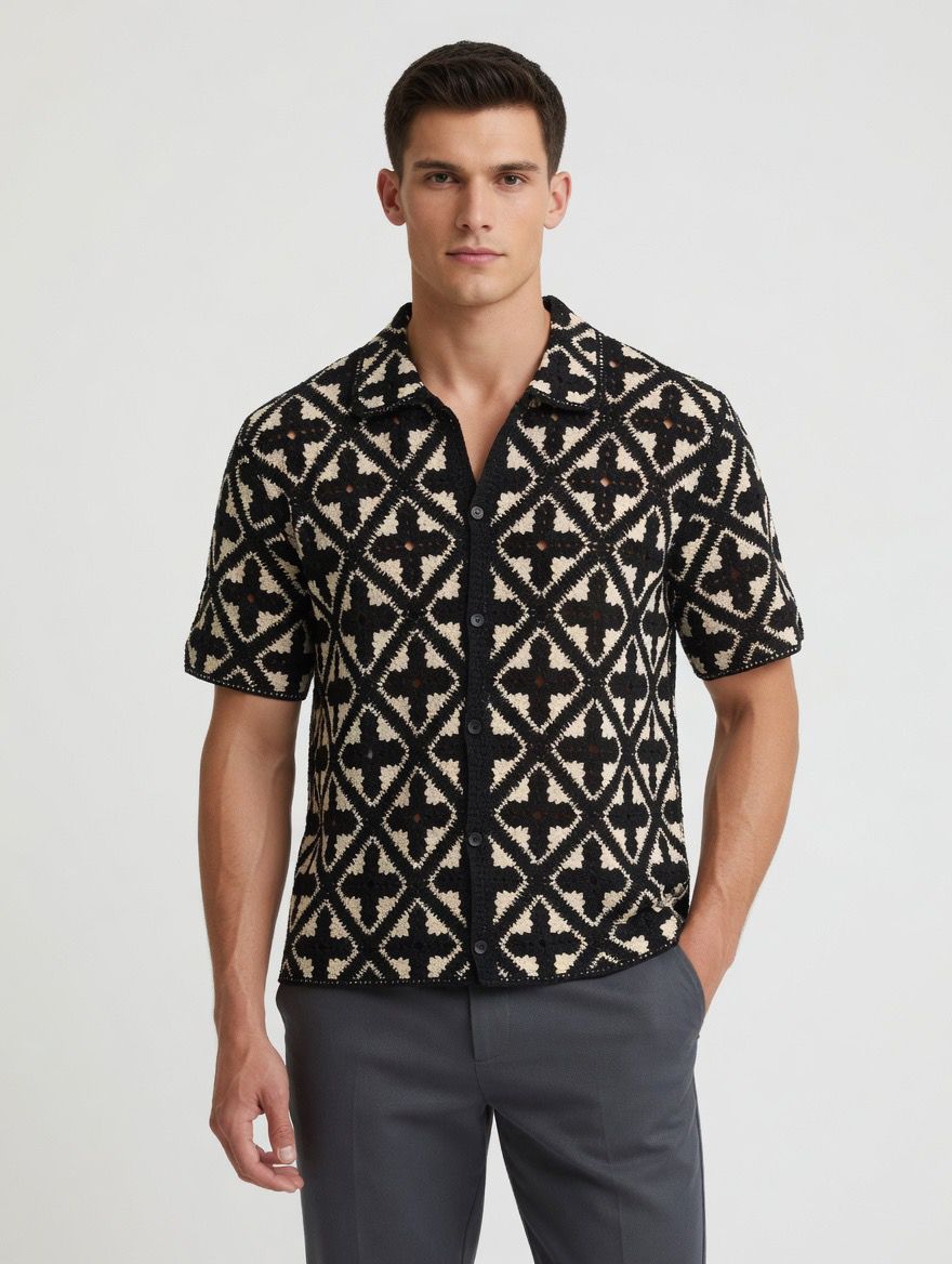 Camisa de manga corta de punto Gianni Lupo